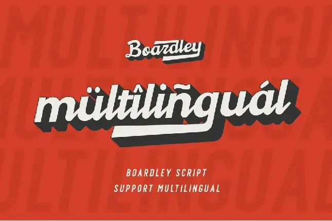 Boardley Demo font