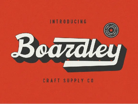 Boardley Demo font