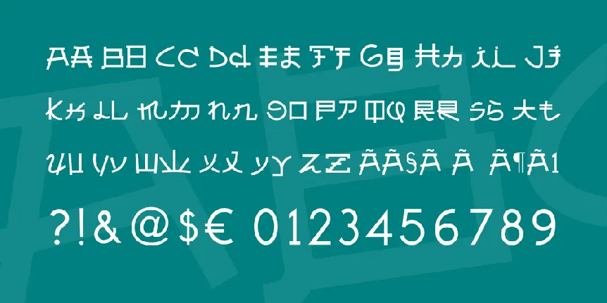 Almost Japanese font