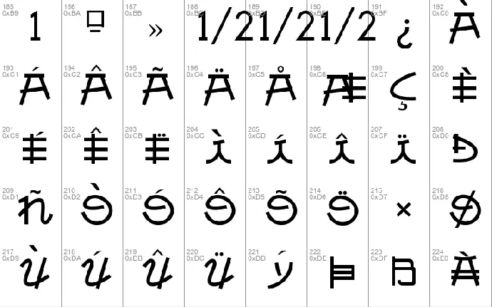 Almost Japanese font