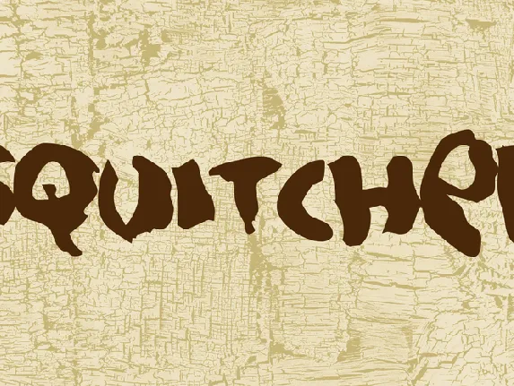 Squitcher font