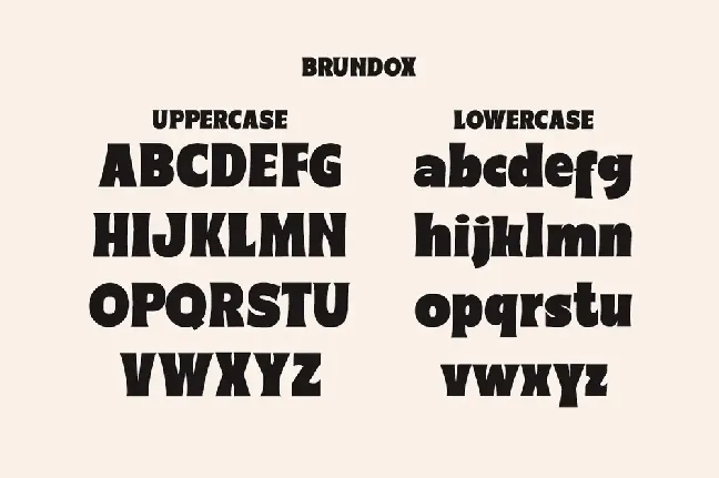 Brundox font