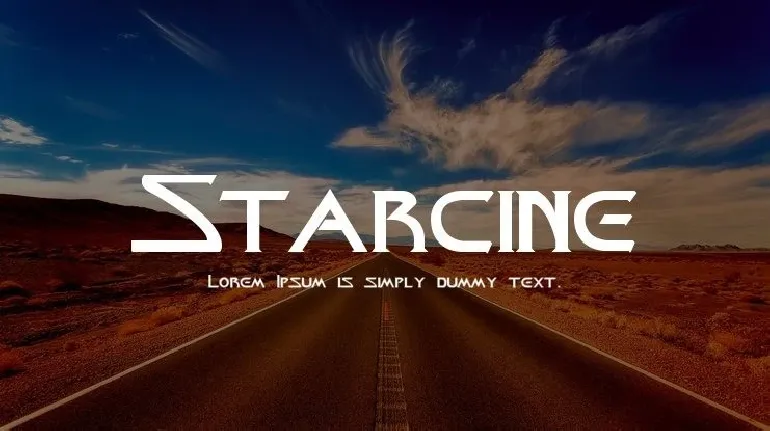 Starcine font