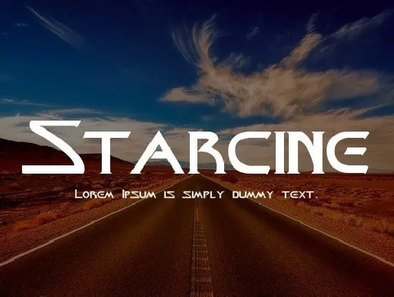 Starcine font