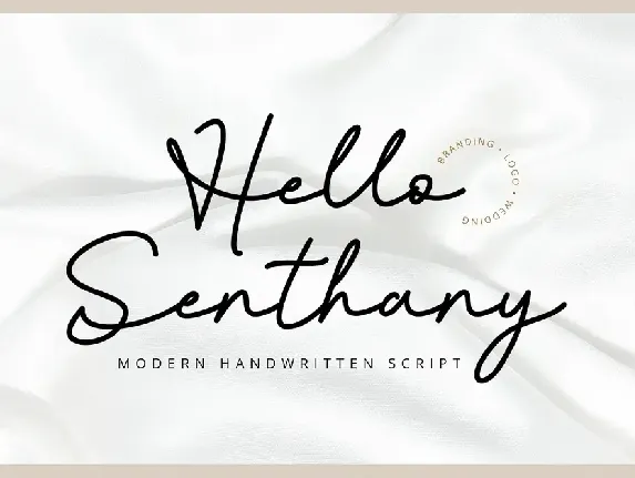 Hello Senthany font