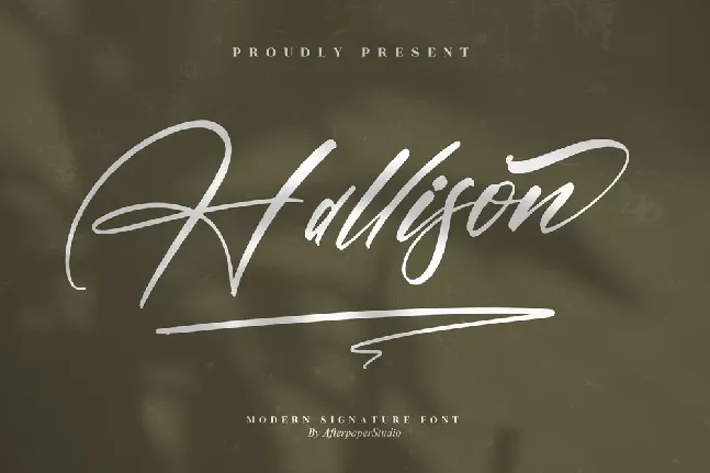 Hallison font