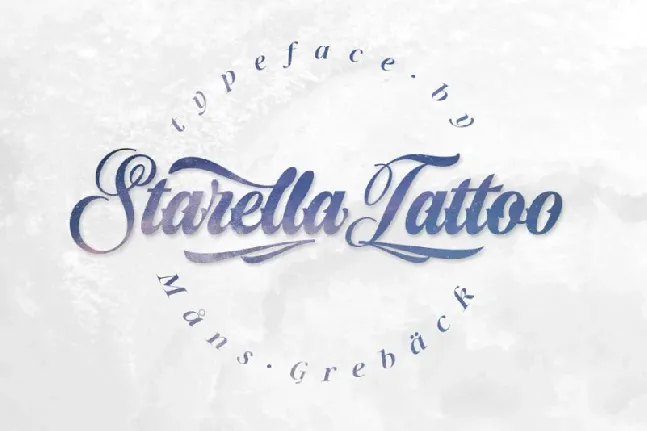 Starella Tattoo Script font