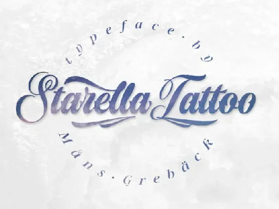 Starella Tattoo Script font