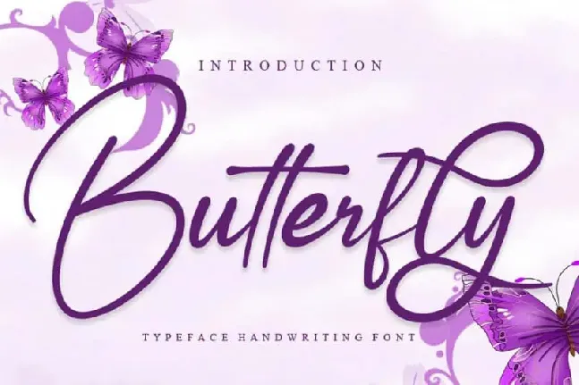 Butterfly font