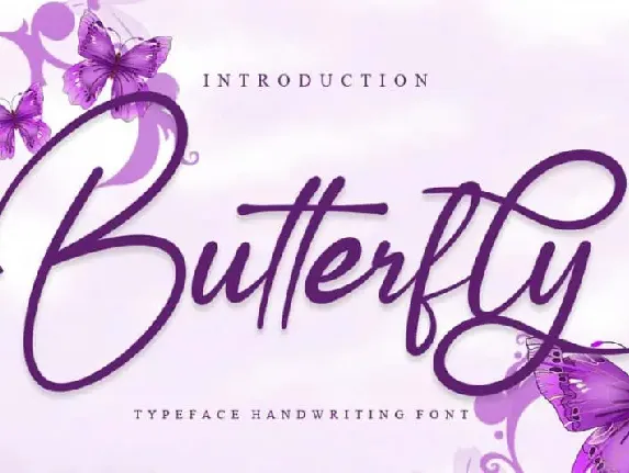 Butterfly font