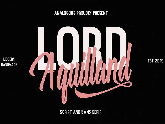 Aquilland Duo font