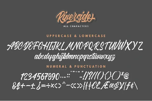 Riverside font