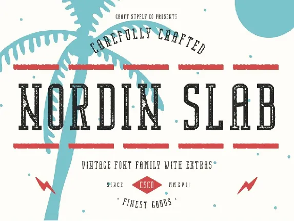 Nordin Slab font