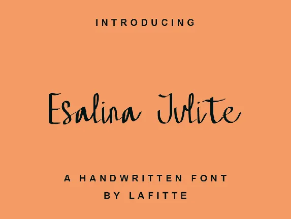 Esalina Julite font