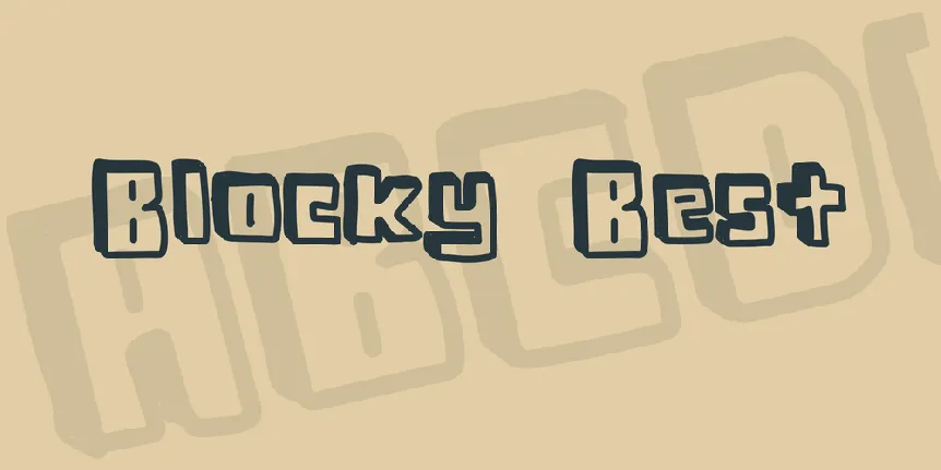 Blocky Best font