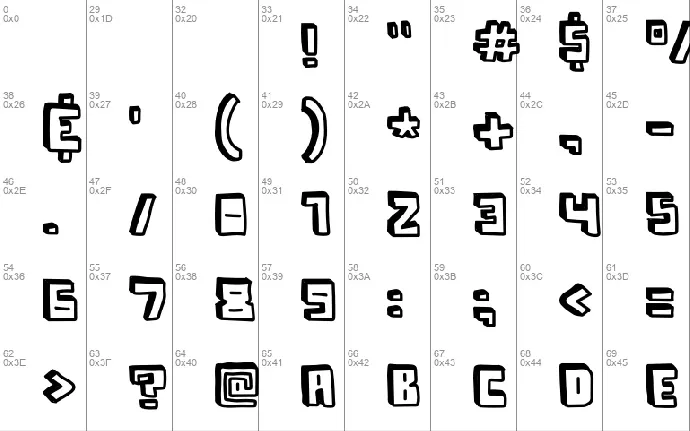 Blocky Best font