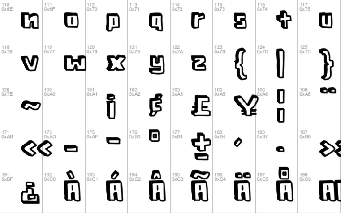 Blocky Best font