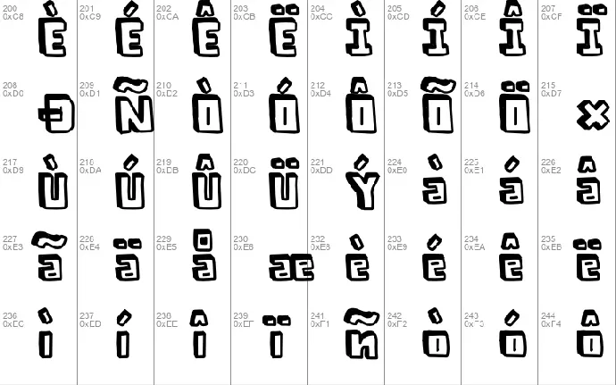 Blocky Best font