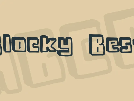 Blocky Best font