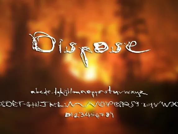 dispose101 font