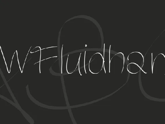 PWFluidhand font