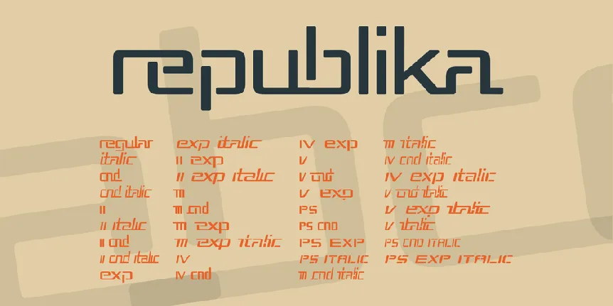 Republika font