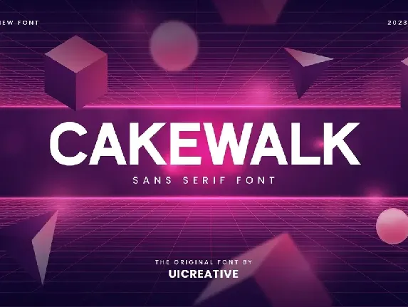 Cakewalk font