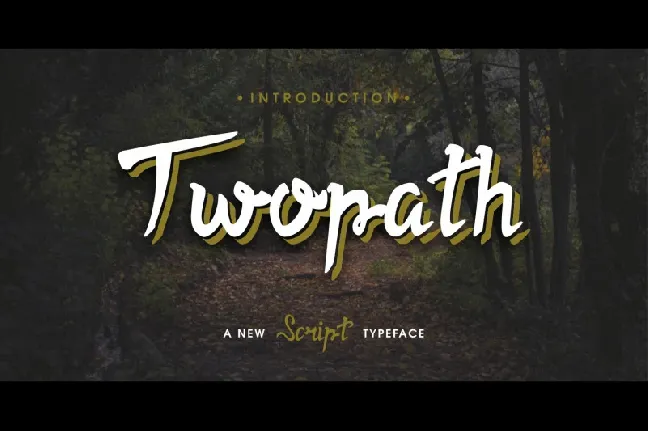 Twopath Script font