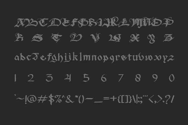 Archdale Blackletter font