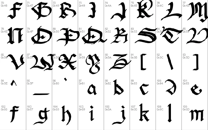 Archdale Blackletter font