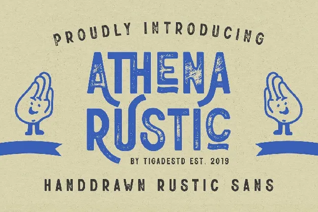 Athena Rustic font