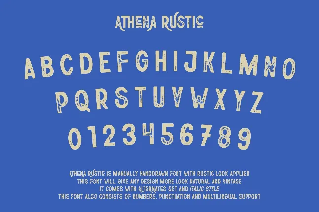 Athena Rustic font