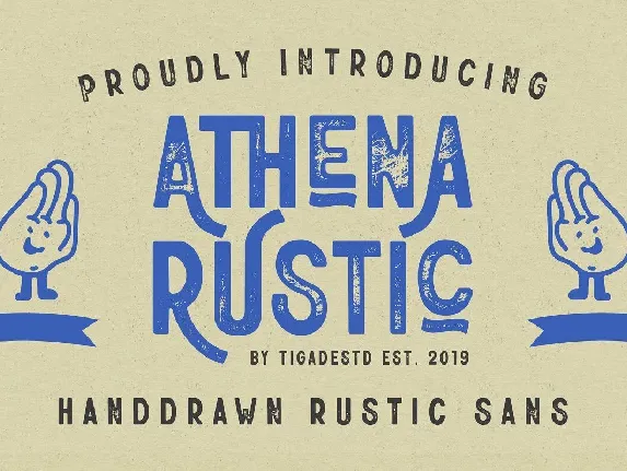 Athena Rustic font