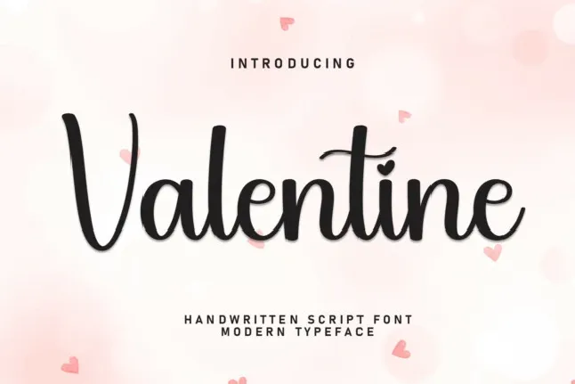 Valentine Script font