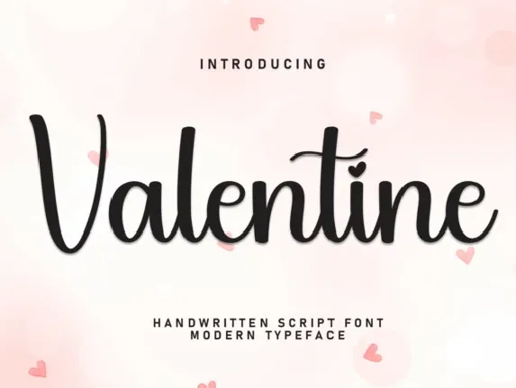 Valentine Script font