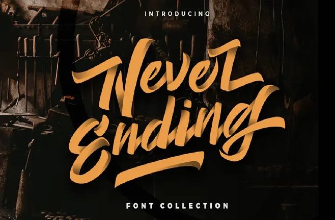 Never Ending font