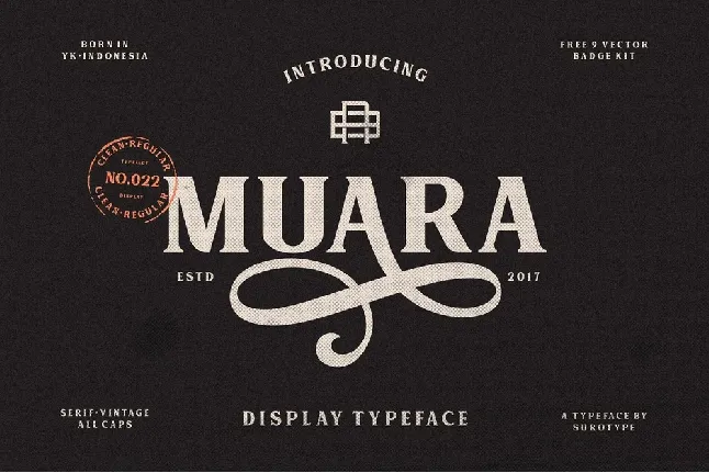 MUARA Typeface Free font