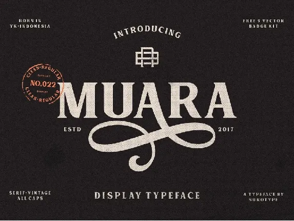 MUARA Typeface Free font