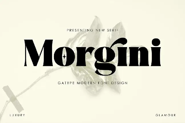 Morgini font