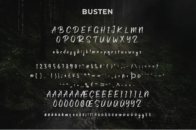 Busten font