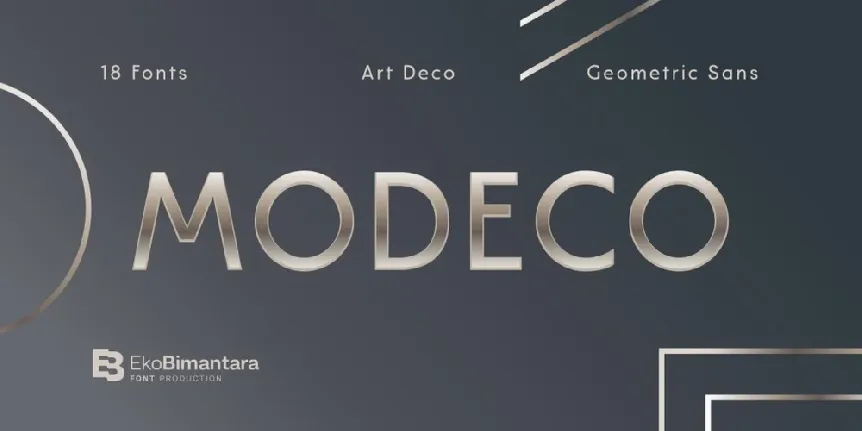 Modeco Sans Serif Family font