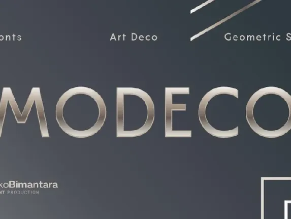 Modeco Sans Serif Family font