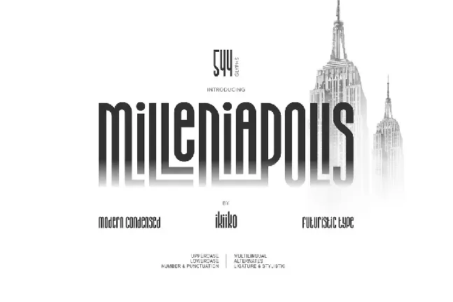 Milleniapolis font