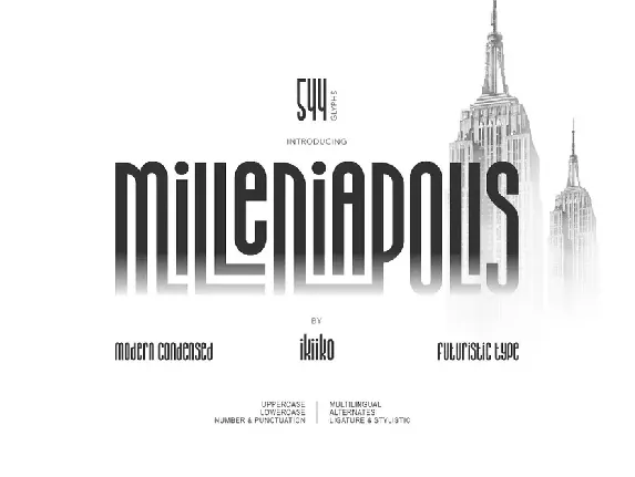 Milleniapolis font