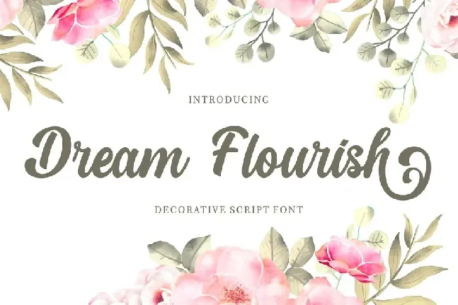 Dream Flourish Handwritten font