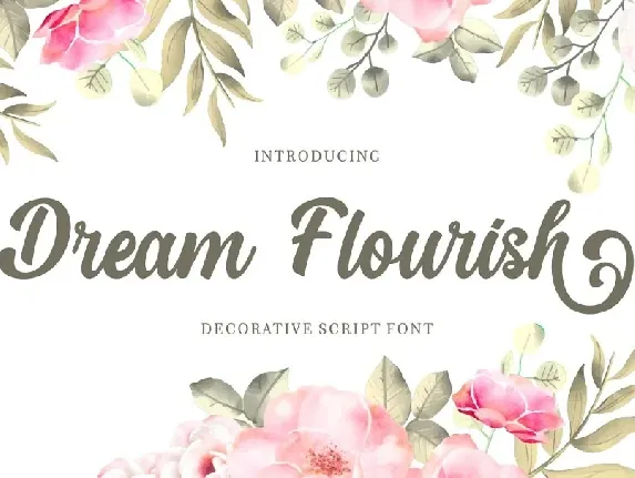 Dream Flourish Handwritten font