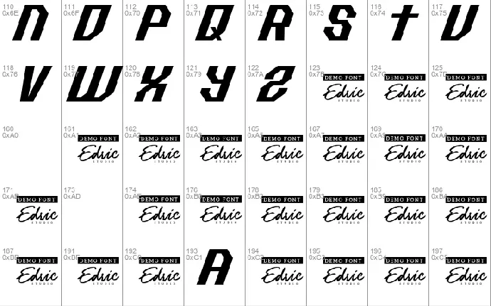 Racemate font