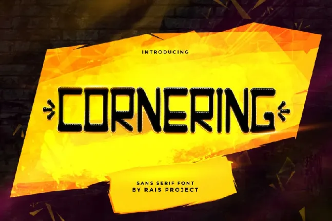 Cornering font