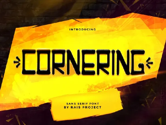 Cornering font