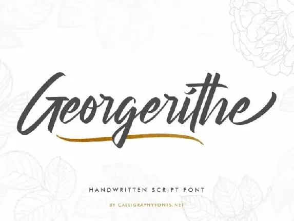 Georgerithe Script font